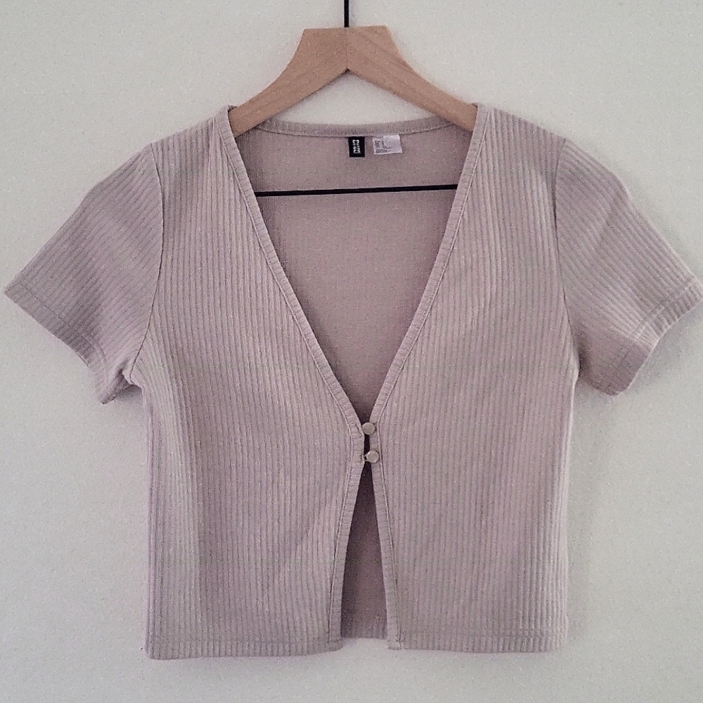 Ribbed Butterfly Top- V Neck H&M